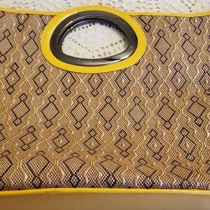 Stylish Brown and Yellow BCBGeneration Women's Handbag